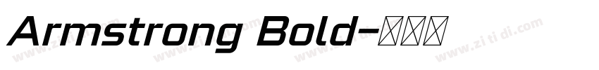 Armstrong Bold字体转换